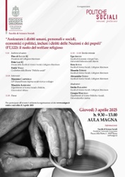 Assicurare i diritti umani, personali e sociali, economici e politici, inclusi i diritti delle Nazioni e dei popoli (FT 122): il ruolo del welfare religioso.
